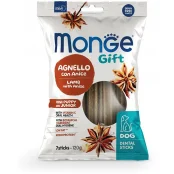 Лакомство Monge Gift Dog Puppy and Junior Mini для щенков малых пород, ягненок с анисом, 120 г