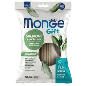 Лакомство Monge Gift Dog Mini для собак малых пород, лосось с шалфеем, 120 г