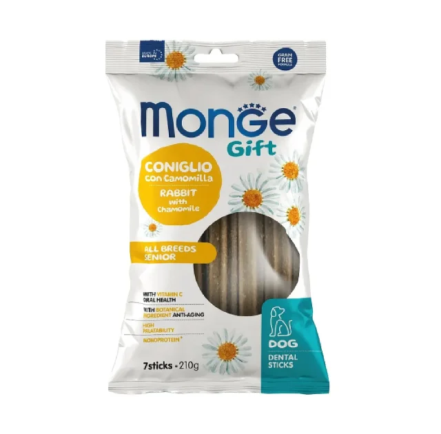Ласощі Monge Gift Dog All breeds для собак всіх порід, кролик з ромашкою, 210 г