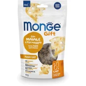 Ласощі Monge Gift Fussy Cat для котів, свинина і сир, 60 г