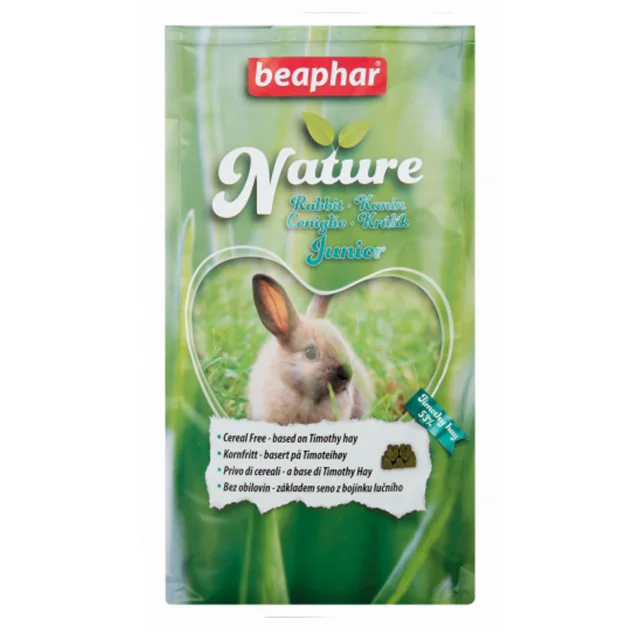 Беззерновой корм Beaphar Nature Rabbit для крольчат, из тимофеевки, 1.25 кг