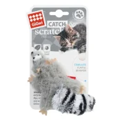 Игрушка GiGwi Catch&Scratch Енот для кошек, с кошачьей мятой, 8 см