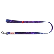 Повідець Waudog Nylon для собак, малюнок "NASA21", нейлон, розмір S, 15 мм/122 см