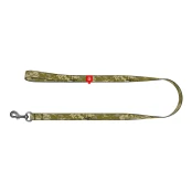 Повідець Waudog Nylon для собак, малюнок "Мілітарі", нейлон, розмір L-XXL, 25 мм/122 см