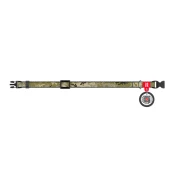 Нашийник Waudog Nylon з QR-паспортом для котів та собак, малюнок "Мілітарі", нейлон, розмір XS, 10 мм/20-30 см