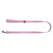 Повідець світловідбиваючий WAUDOG Re-cotton для собак, бавовна, S, 15 мм/200 см, рожевий
