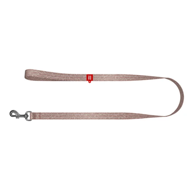 Повідець світловідбиваючий WAUDOG Re-cotton для собак, бавовна, S, 15 мм/300 см, коричневий