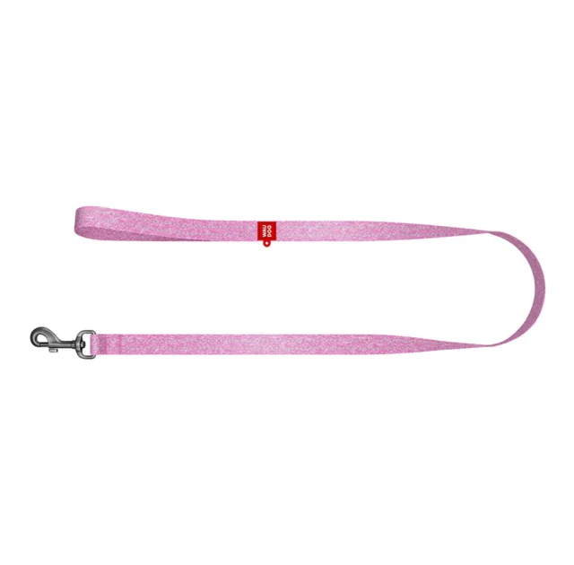 Поводок светоотражающий WAUDOG Re-cotton для собак, хлопок, M, 20 мм/200 см, розовый