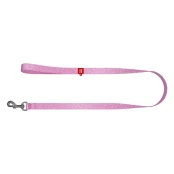 Повідець світловідбиваючий WAUDOG Re-cotton для собак, бавовна, M, 20 мм/300 см, рожевий
