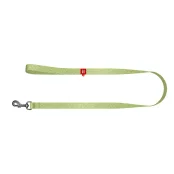 Повідець світловідбиваючий WAUDOG Re-cotton для собак, з QR паспортом, бавовна, S, 15 мм/500 см, салатовий