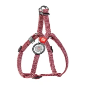 Шлея светоотражающая WAUDOG Re-cotton для кошек и собак, хлопок/пластик, XS, 10 мм/28-40 см, красный