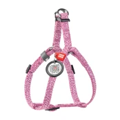 Шлея светоотражающая WAUDOG Re-cotton для кошек и собак, хлопок/пластик, XS, 10 мм/28-40 см, розовый