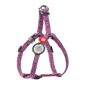 Шлея светоотражающая WAUDOG Re-cotton для кошек и собак, хлопок/пластик, XS, 10 мм/28-40 см, фиолетовый