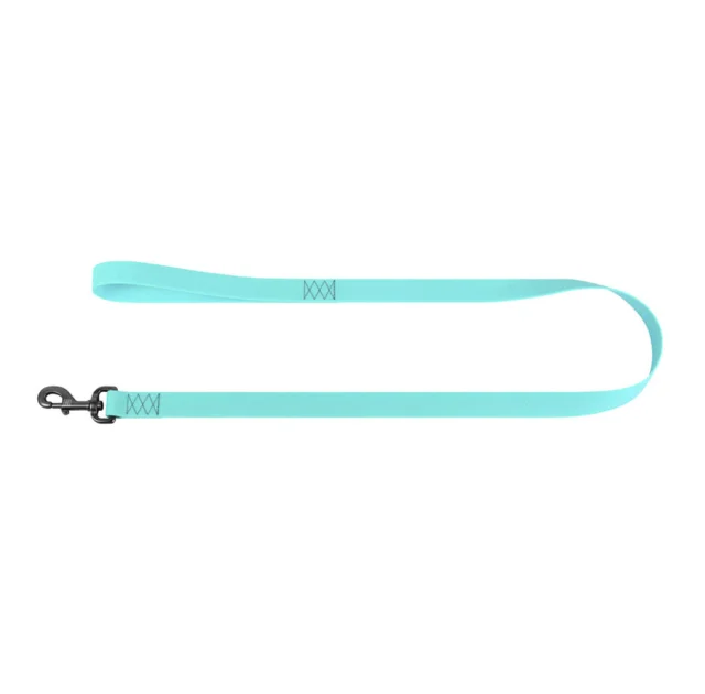 Повідець водостійкий WAUDOG Waterproof для собак, світиться, метал, L-XXL, 15 мм/305 см, ментоловий