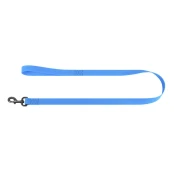 Повідець водостійкий WAUDOG Waterproof для собак, світиться, метал, L-XXL, 15 мм/305 см, блакитний