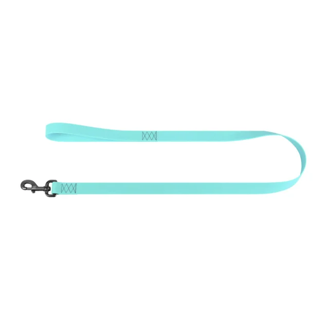 Повідець водостійкий WAUDOG Waterproof для собак, світиться, метал, L-XXL, 20 мм/305 см, ментоловий