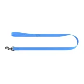 Повідець водостійкий WAUDOG Waterproof для собак, світиться, метал, L-XXL, 20 мм/305 см, блакитний