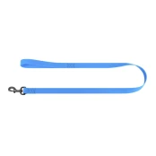 Повідець водостійкий WAUDOG Waterproof для собак, світиться, метал, L-XXL, 25 мм/305 см, блакитний