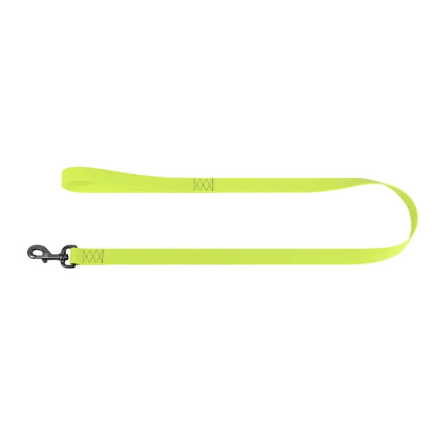 Повідець водостійкий WAUDOG Waterproof для собак, світиться, метал, L-XXL, 25 мм/305 см, салатовий