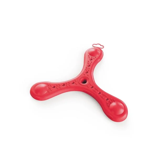 Іграшка фрісбі Georplast Elika літаюча для собак, 28×28×3 см, червона