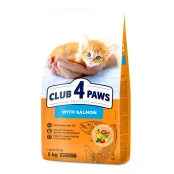 Сухий корм Клуб 4 Лапи Premium для кошенят, з лососем, 5 кг