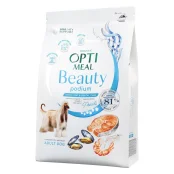 Сухой корм Optimeal Beauty Fit для собак, поддержка здорового веса и суставов, на основе морепродуктов, 1.5 кг
