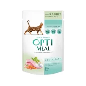 Вологий корм Optimeal для котів, з кроликом у моркв'яному желе, 85 г