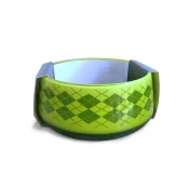 Миска AnimAll Super для собак, з візерунком "Ромб", зелена, 300 мл