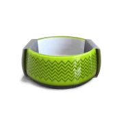 Миска AnimAll Super для собак, з візерунком, зелена, 300 мл