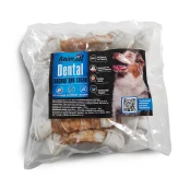 Кость AnimAll Dental баварская узловая, для собак, с мясом курицы, 14-16 см, 10 штук