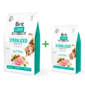 Сухий корм Brit Care Cat GF Sterilized Urinary Health, для дорослих котів, акція 2 кг + 400 г