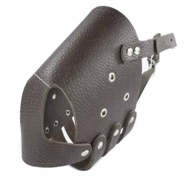 Намордник Cristel для собак, кожаный, "Ротвейлер", коричневый