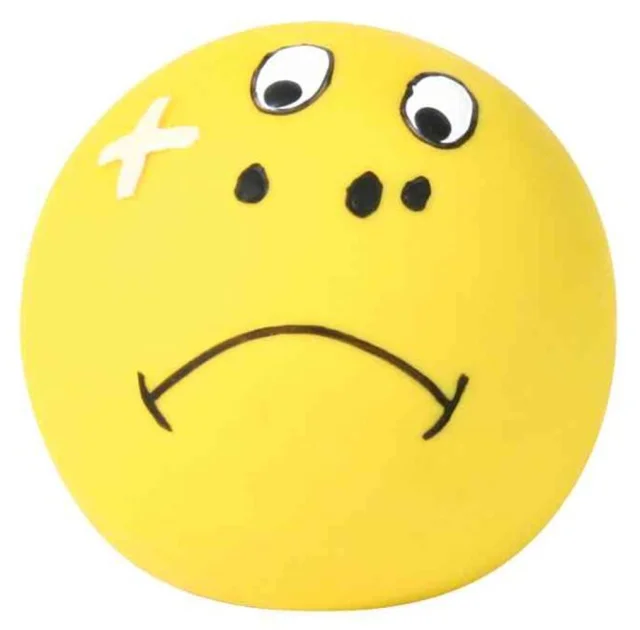 Игрушка Trixie Ball Smiley, мяч с рожицей, для собак, 6 см