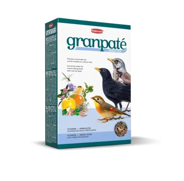Повсякденний корм Padovan Granpatee Insectes для комахоїдних птахів, 1 кг