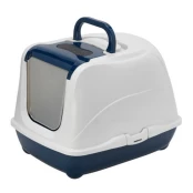 Закритий туалет Moderna Flip Cat Jumbo для кішок, з відкидною кришкою, чорничний, 58 х 45 х 42 см