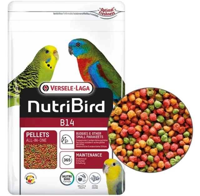 Корм Versele-Laga NutriBird В14 для хвилястих і інших невеликих папуг, 800 г
