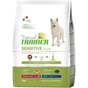Корм Natural Trainer Dog Sensitive Plus Adult MM для взрослых собак средних и больших пород, с кониной, 3 кг