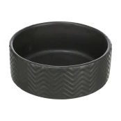 Миска Trixie Ceramic Bowl для собак і кішок, кераміка, чорна, 1.6л/20 см