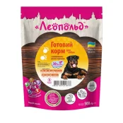 Влажный корм Леопольд Готовый корм для собак с говядиной и рисом с овощами, 500 г