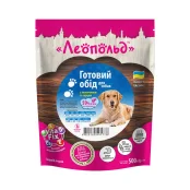 Влажный корм Леопольд Готовый обед для собак, с говядиной и сердцем, 500 г