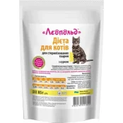Вологий корм Леопольд Готовий обід для стерилізованих котів, дієта, з куркою, 85 г