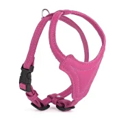 Шлея Kareline для собак маленьких пород, из мягкой кожи, с грудиной и пластиковой пряжкой, 1.6 см/41 см/44-52 см