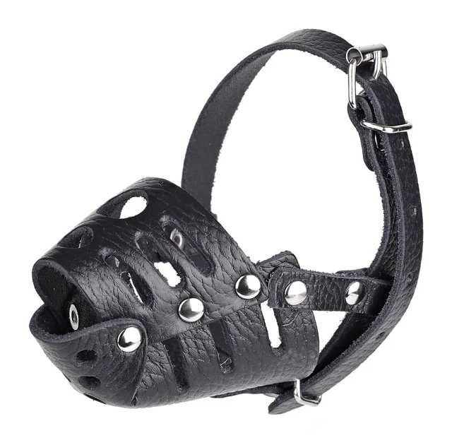 Намордник Kareline для собак малых пород, из ременной кожи, закрытый, S