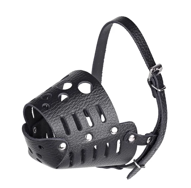 Намордник Kareline для собак малых пород, из ременной кожи, закрытый, XL