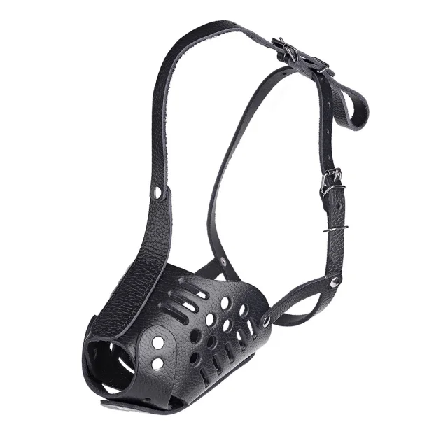 Намордник Kareline для овчарки, из ременной кожи, закрытый, M