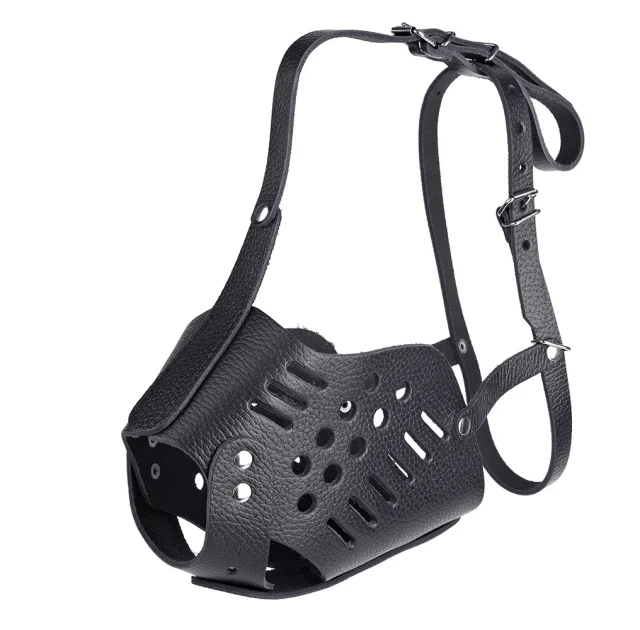 Намордник Kareline для мастино, из ременной кожи, закрытый, L
