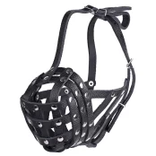 Намордник-сетка Kareline для боксера, из ременной кожи