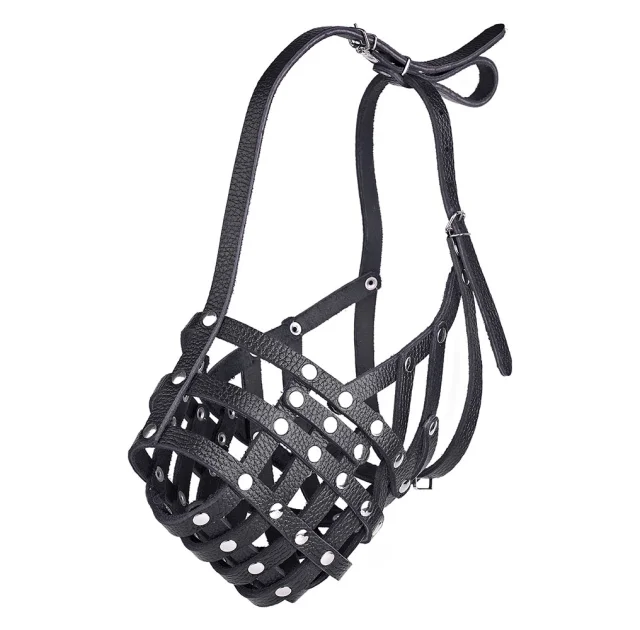 Намордник-сетка Kareline для мастино, из ременной кожи