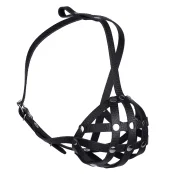 Намордник-сетка Kareline для французских бульдогов, из ременной кожи