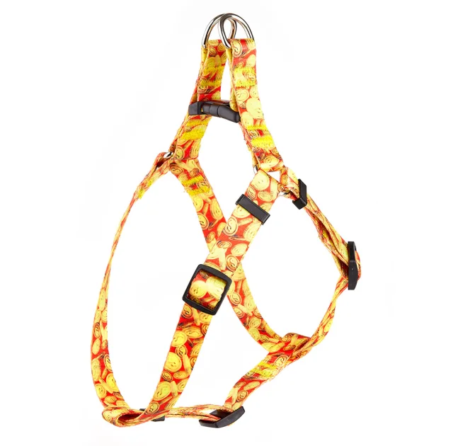 Шлея Kareline для собак, нейлон, з пластиковою пряжкою, візерунок Money, 2.5 см/50-68 см/50-72 см